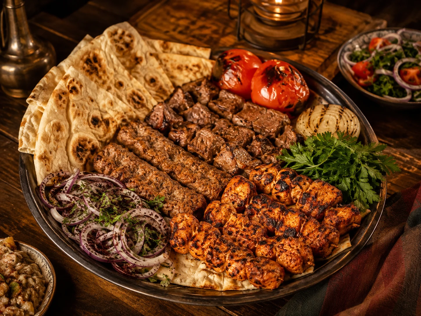 دجاج على الفحم — صورة تصورية